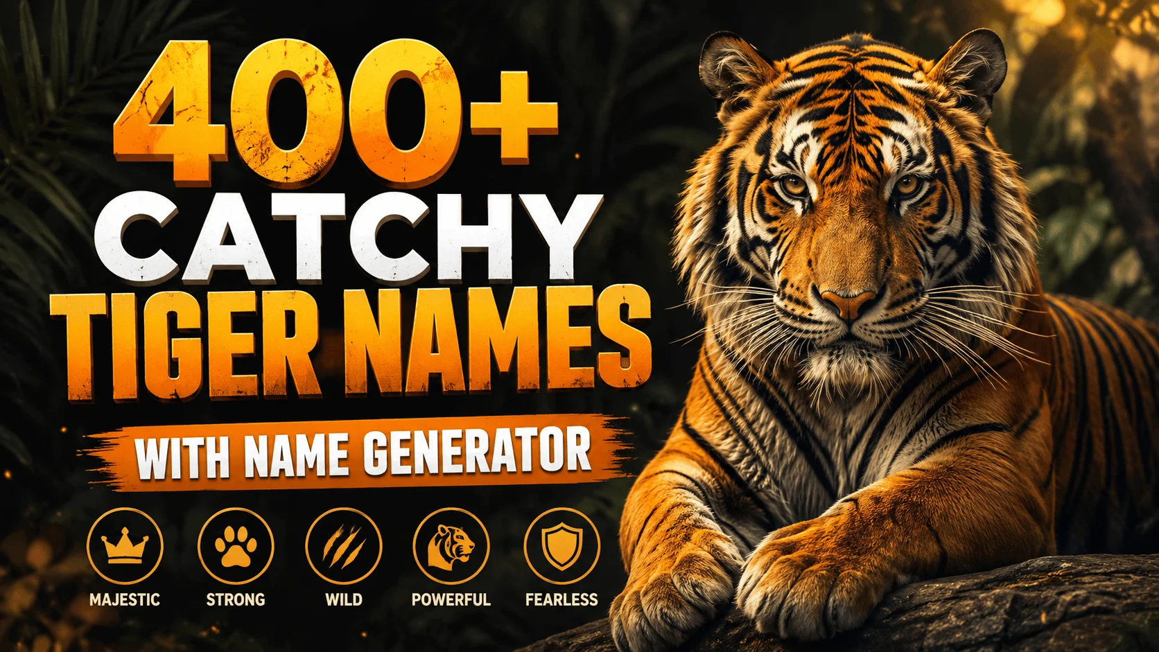 catchy tiger names