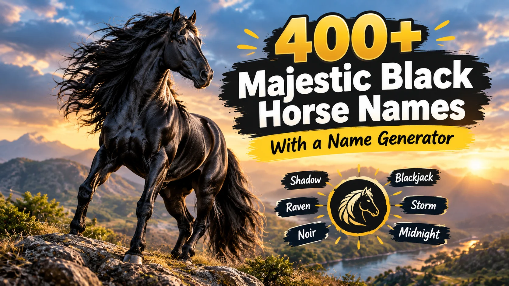 black-horse-names-with-name-generator