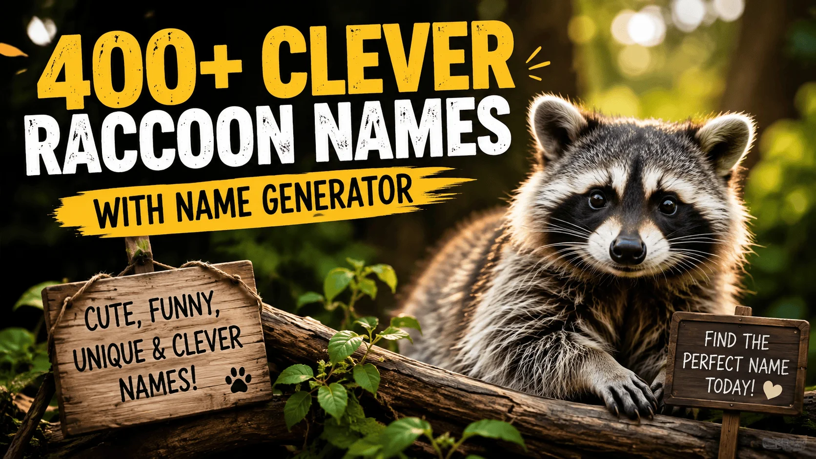 clever-raccoon-names-with-name-generator