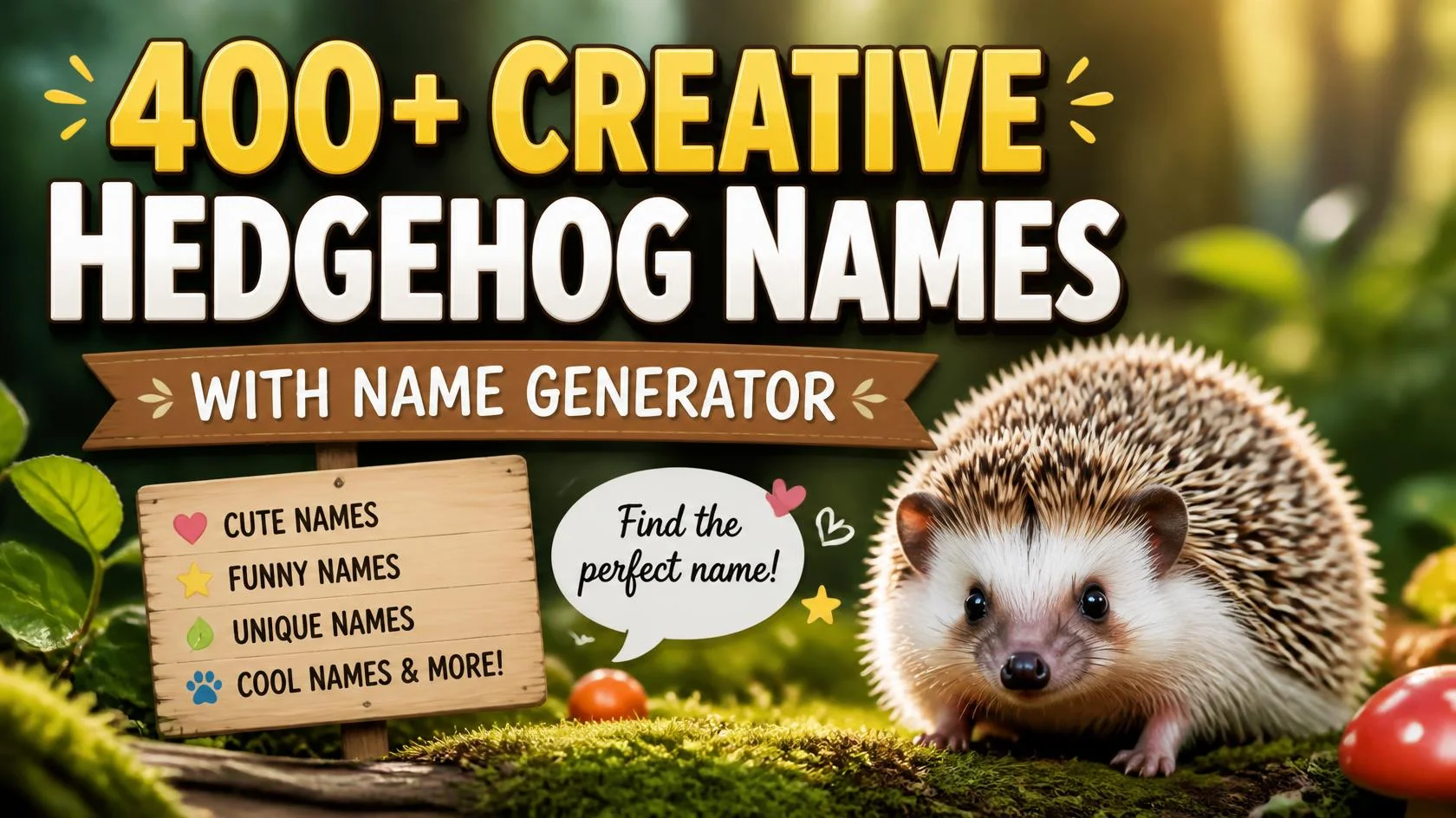 hedgehog-names-with-name-generator